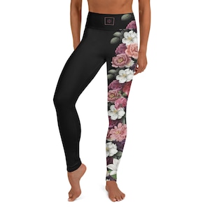 Dark Art Floral Women's Jiu Jitsu BJJ Spats - Dark Arte Suave BJJ Floral Jiu Jitsu Athletic Leggings JiuJitsu Black Roses Women's BJJ Spats