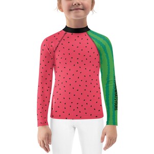Watermelon Squeeze Jiu Jitsu Kids Rashie - JiuJitsu Fresh Squeezed BJJ Juicy Watermelon Jiu Jitsu RashGuard Watermelon Kids BJJ  Rash Guard