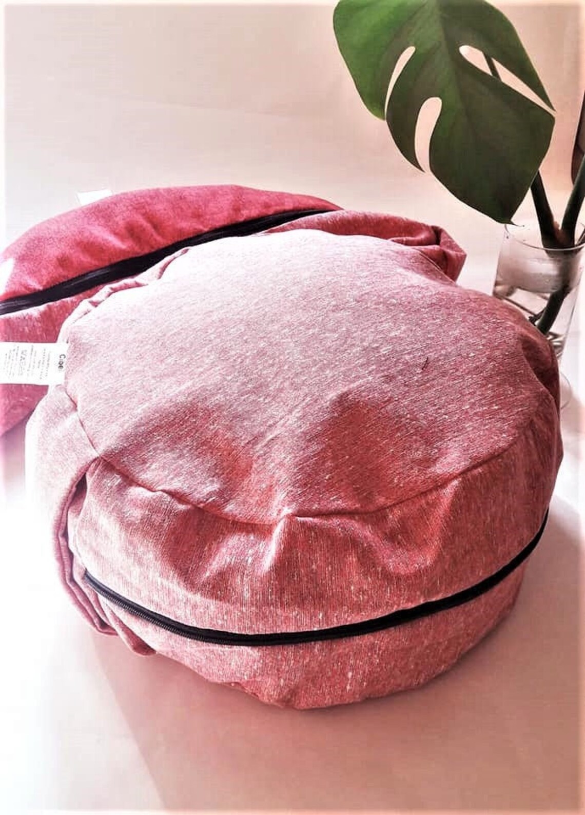 Round Joga Pillows Made to Orderzip Closure Pillows Joga Etsy