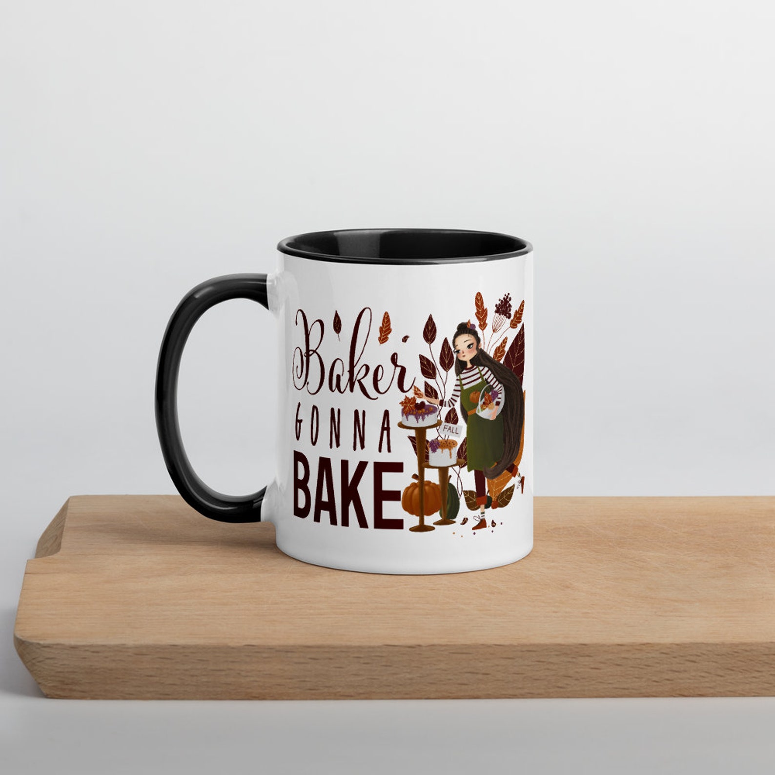 Baker Gonna Bake coffee mug. Unique fall coffee mug with Etsy