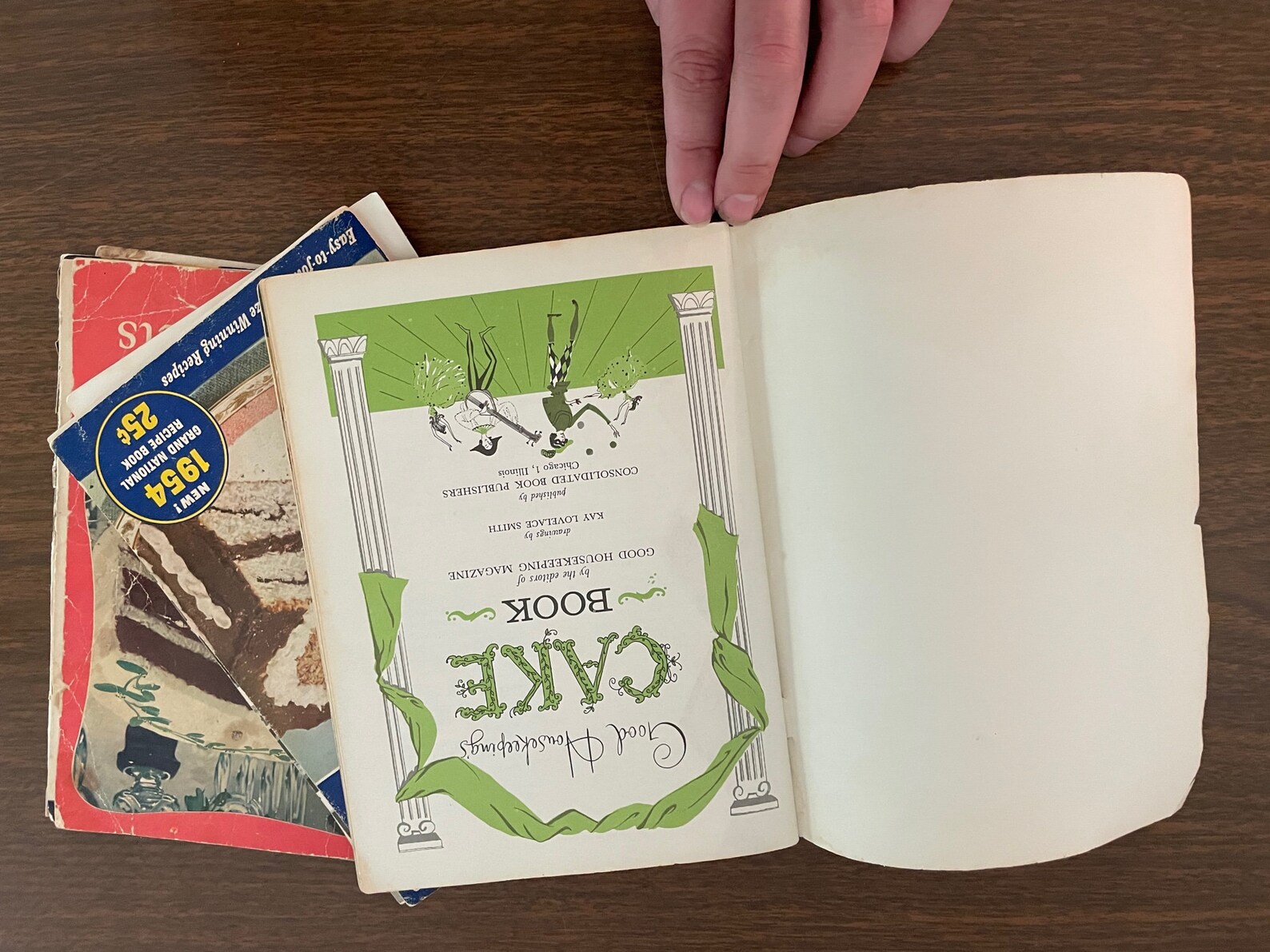 Vintage Paperback Cake Recipe Books Trio Etsy