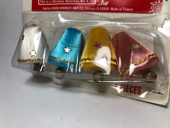 Vintage Sears Christmas Decorations Sears Bell Ornaments Etsy