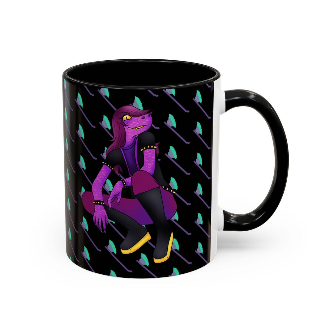 Susie Deltarune Dual-form Mug - Lightner & Darkner Design W/ Axe ...