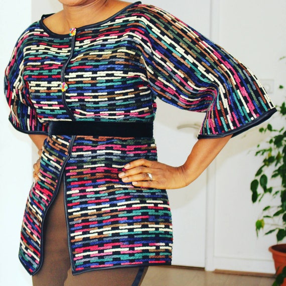 Multicolour Wool Blazer Jacket