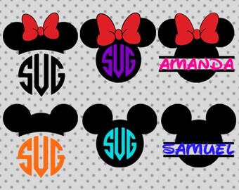 Download Minnie Mouse Monogram Mickey Mouse Monogram Minnie Svg
