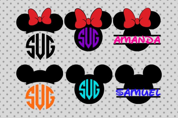 Download Disney monogram Disney monogram svg Minne svg Minnie | Etsy