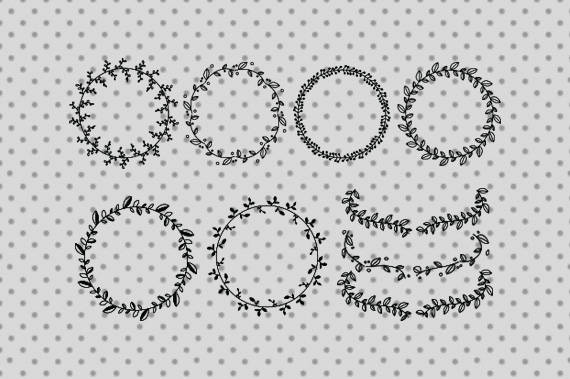 Download Wreath svg Wreath cricut. Laurel svg Laurel cricut Flower | Etsy