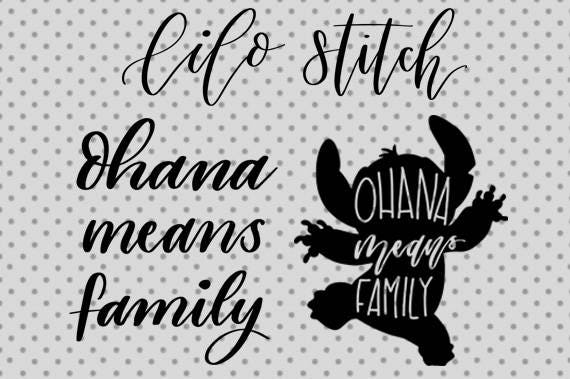 Download lilo and stitch SVG lilo and stitch cricut ohana means | Etsy