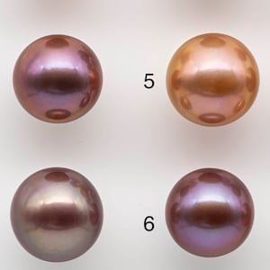 12-13mm Loose Edison Pearl in Natural Color with High Luster, Round Single Piece Undrilled for Jewelry Making, SKU # 1770EP