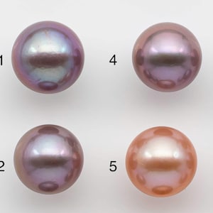 13-14mm Edison Pearl Round Natural Lavender Colors with High Luster, Undrilled, SKU # 2487EP