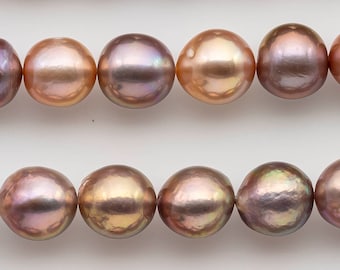 11-12mm Round Edison Pearl in Natural Color Freshwater with Very Nice Luster, SKU # 1233EP