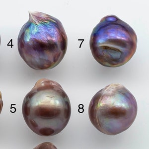 15-16mm Single Edison Pearl Undrilled Loose Piece with  Nice Luster in Natural Color Freshwater Pearl Drops, SKU # 1944EP