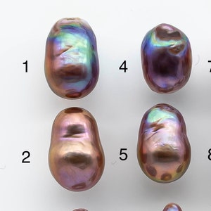 10-11mm Edison Pearl Single Piece Drops with Very Nice Luster Undrilled Loose Freshwater Pearl with Natural Colors, SKU # 1924EP