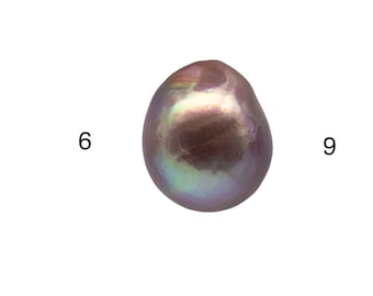 Perla Edison de una pieza, de 10 a 11 mm, en forma de lágrima, suelta, sin perforar, de agua dulce, con colores naturales y un brillo muy agradable, SKU n.° 1160EP