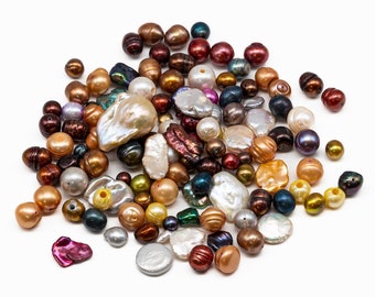 Assorted Freshwater Pearls, Mix Pearls with Different Sizes, Colors and Shapes, MIX_S001