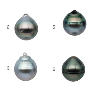 12-13mm Loose Tahitian Pearl Single Piece Drop Shape in Undrilled Natural Color with High Luster for Beading, SKU # 1164TH