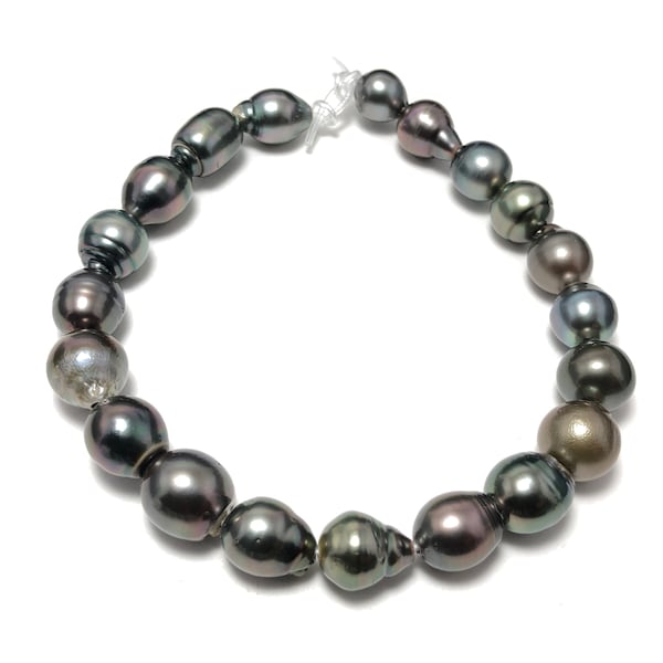 11-13 mm Tahitian Large Hole Pearls, Drop Shape, 2mm Drill from Top to Bottom, 1 Piece randomly pick, TAHLH032