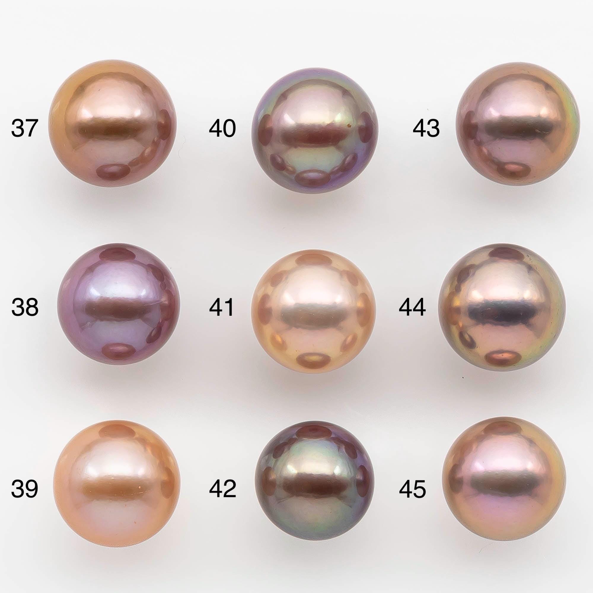 Edison Blue Color 12-13mm Edison Pearl Round Natural Colors With High Luster, Undrilled ...