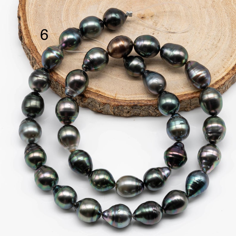 9-10mm Natural Color Tahitian Pearl in Near Round With High Luster and ...