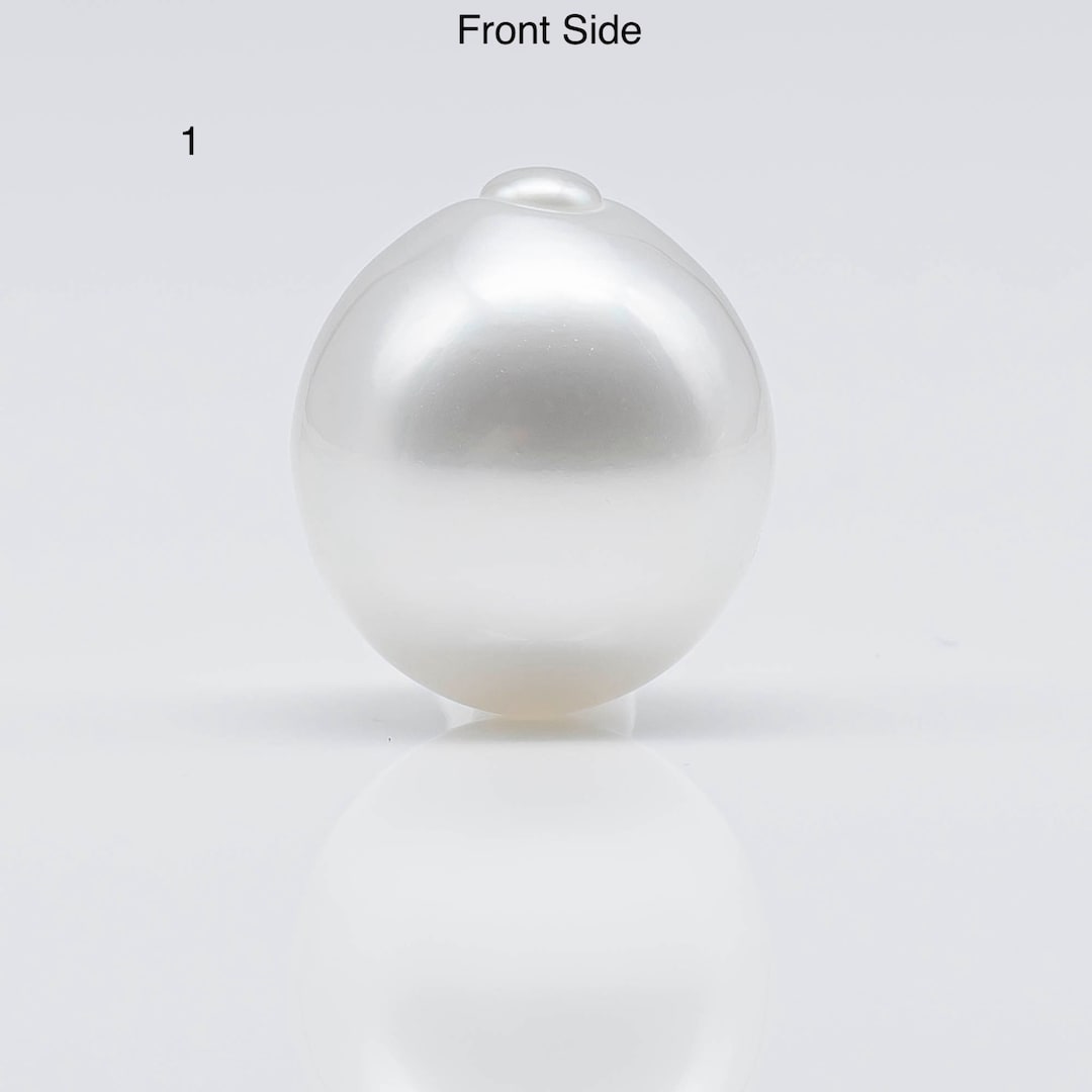 12x16mm White Sea Shell Pearl Drop Beads - Loose Gemstone Beads, 15' Strand, Handmade