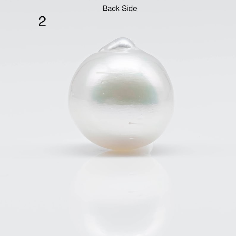 15-16mm Huge Size South Sea Pearl Drop in Natural White Color and Beautiful Luster with Minor Blemish, Undrilled Single Piece, SKU 1759SS image 4