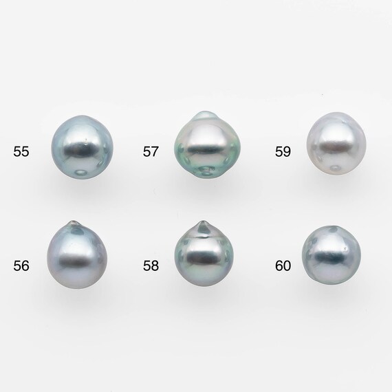 8-9mm High Quality Tahitian Pearl in Silver Blue or Gray