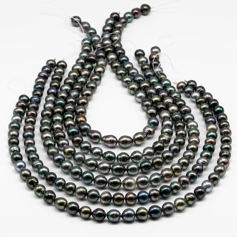 9-10mm Natural Color Tahitian Pearl in Near Round With High Luster and ...