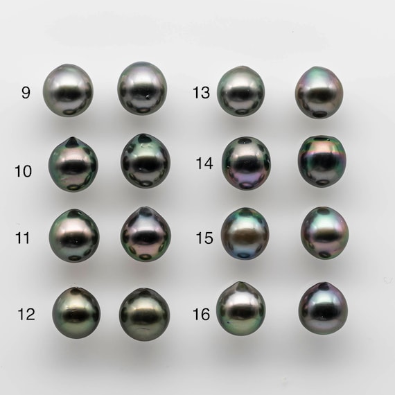 Perle Noire De Tahiti Non Percée 16,5mm - Certificat D’authenticité Inclus
