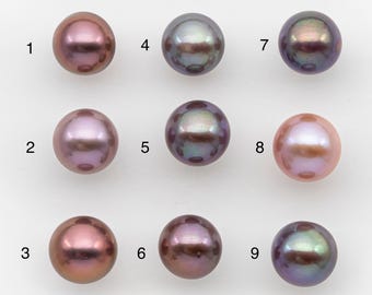 11-12mm Loose Edison Pearl, Freshwater Pearl in Natural Colors with High Luster, Single Pice for Jewelry Making, No Hole, SKU # 2955EP