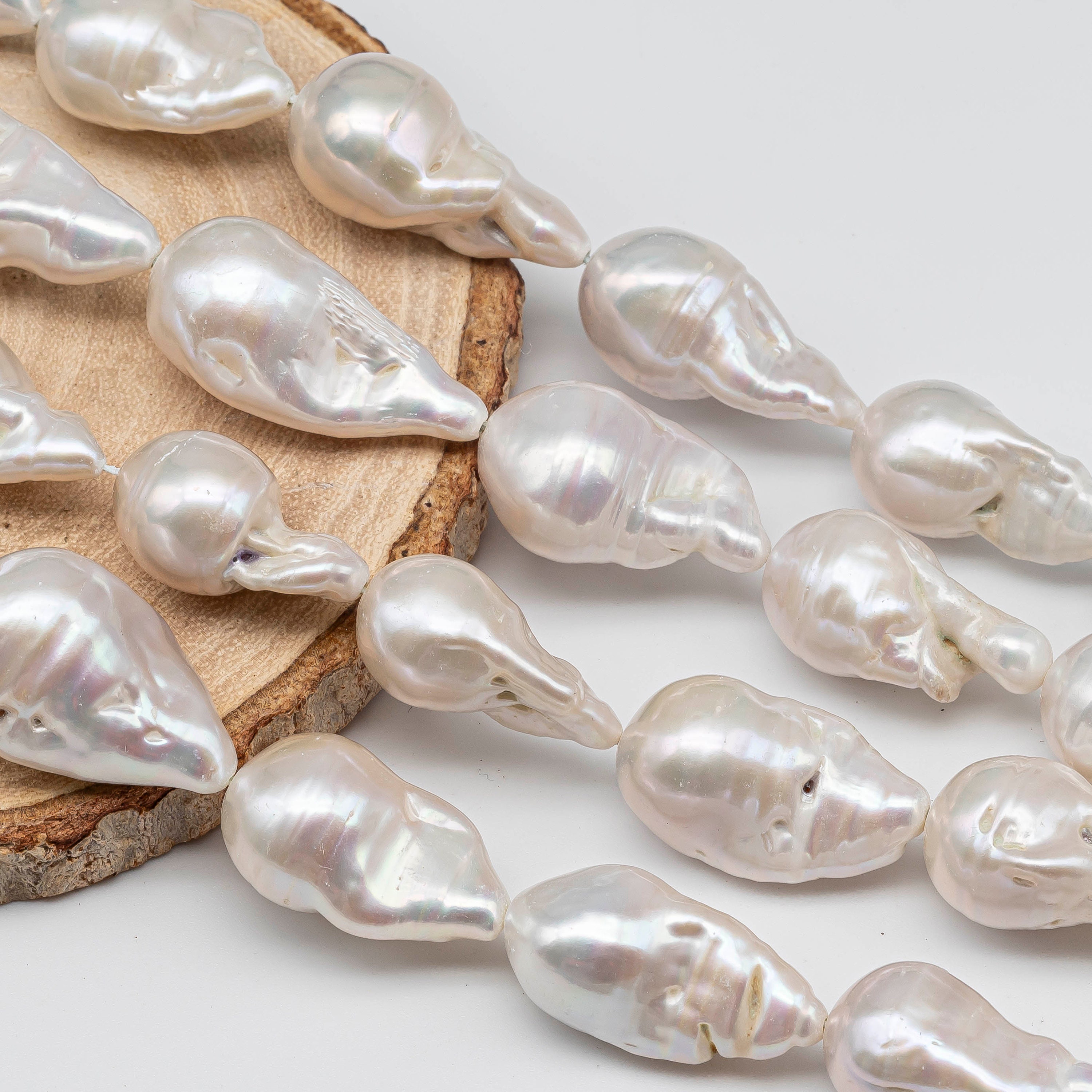 12-16mm Freshwater Baroque Pearl White Color With Nice Luster