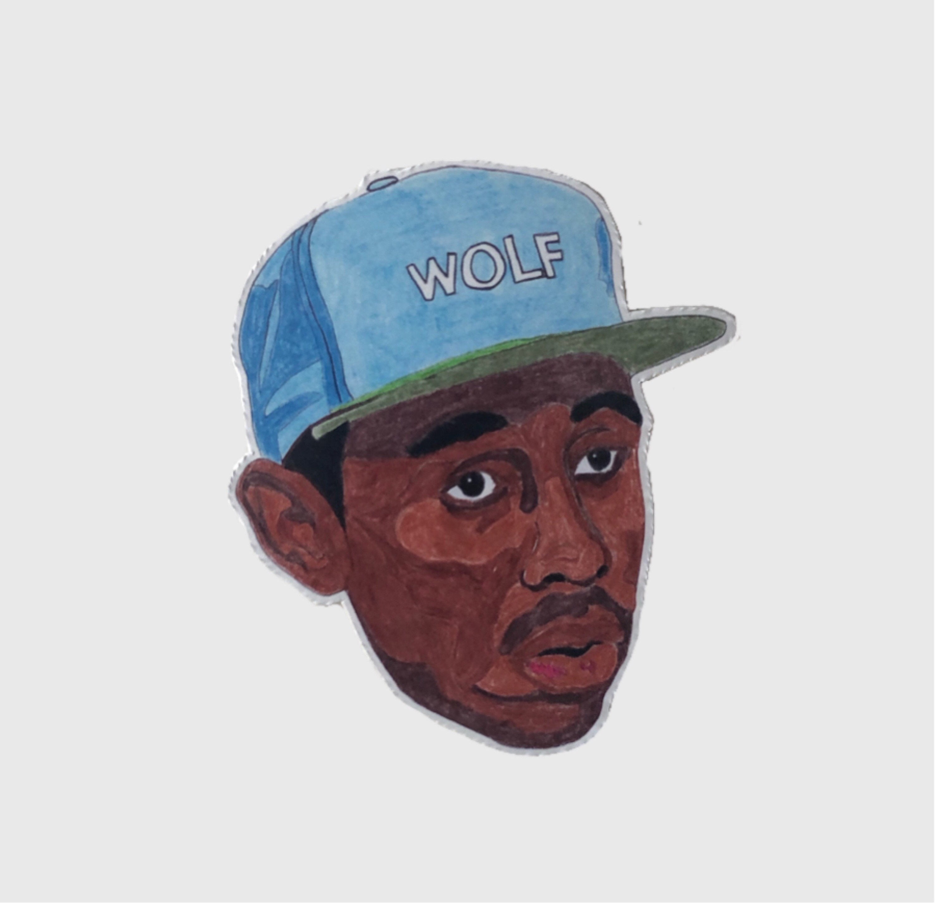 Tyler the Creator WOLF Art Sticker Premium Limited Edition Original Artwork  Matte Vinyl Sticker Rap/hip Hop Celebrity Gift 