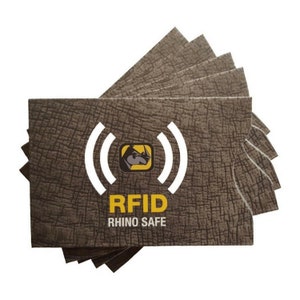 RFID Blocking Credit Card Sleeves: Identity Theft Protection, Pack of 5