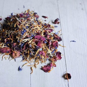 Dried ORGANIC Edible Flowers for Cocktails, Cakes, Cheeses, Charcuterie, & More Flower Confetti Summer Nights Gifts for Bakers image 6