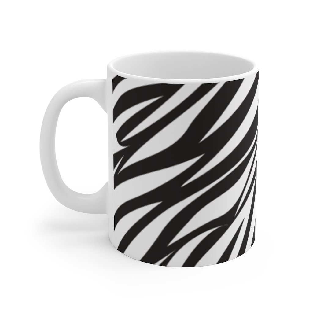 Zebra Coffee Mug Coffee Mug Gift Zebra Stripes Coffee Cup Etsy
