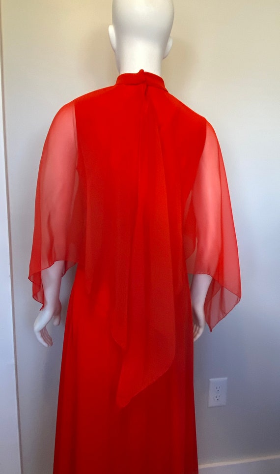 Vintage Evening Gown with Cape - image 7