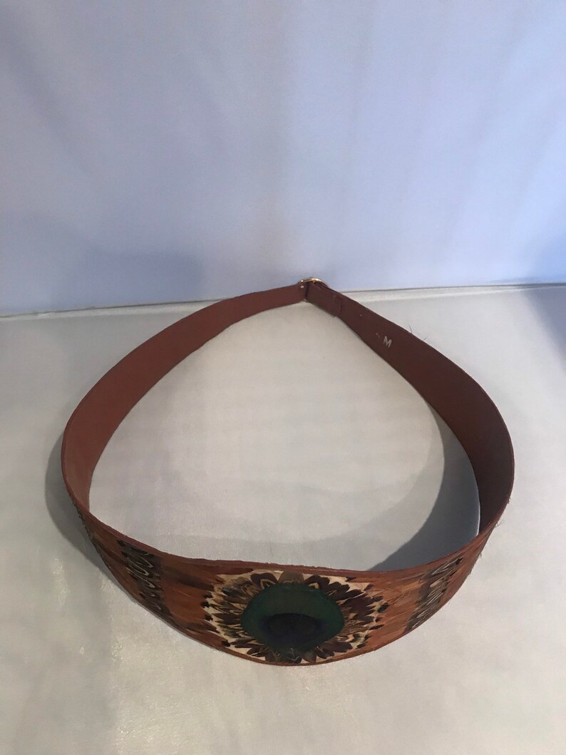 Peacock Feather Belt