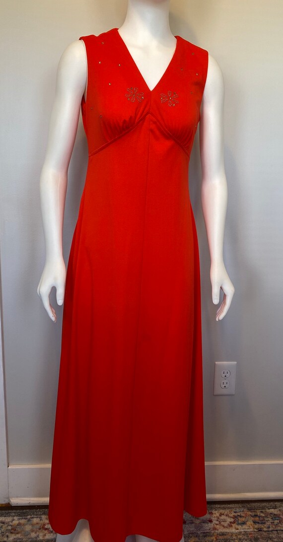 Vintage Evening Gown with Cape - image 1