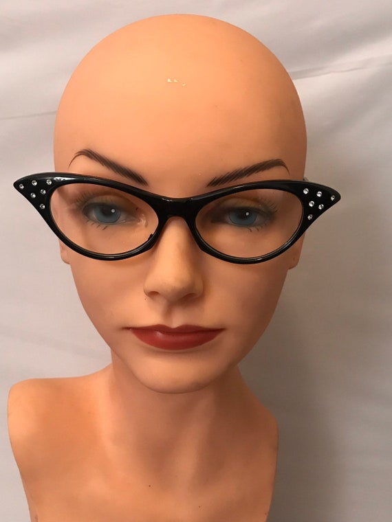 Rhinestone Cat Eye Glasses