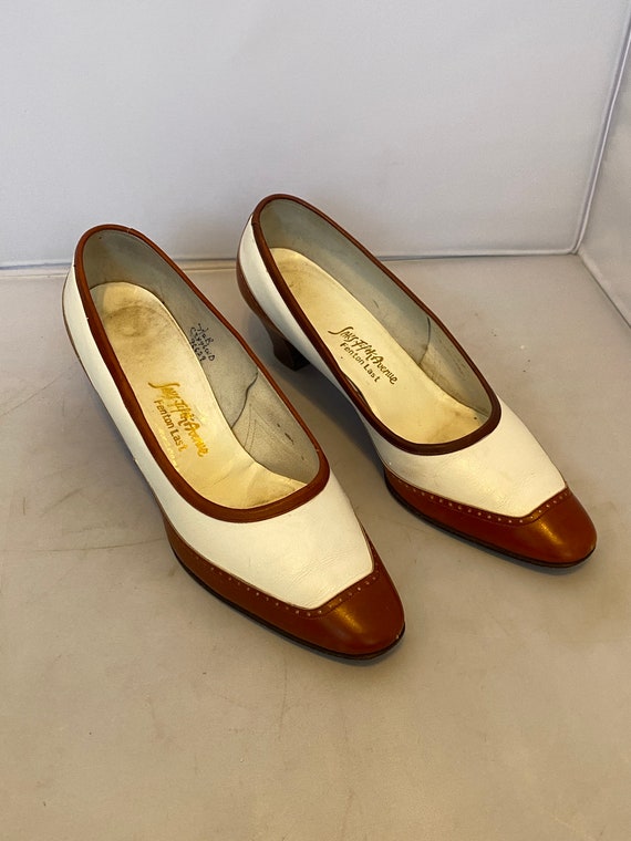 Saks Fifth Avenue Fenton Last Two Tone Pumps