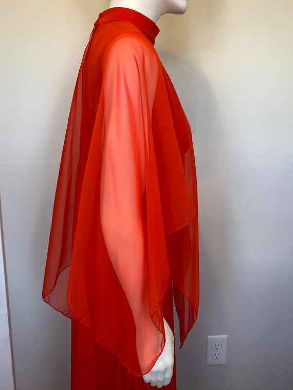 Vintage Evening Gown with Cape - image 8