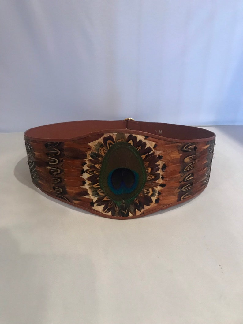 Peacock Feather Belt