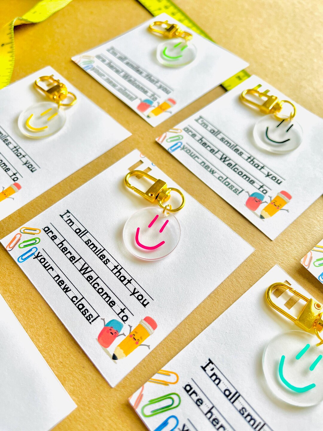First Day of School Keychain Gifts for Students |set of 24 - Etsy