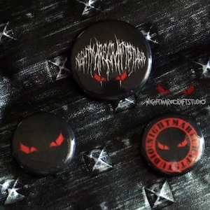 NightmareCraftStudio Logo Pins