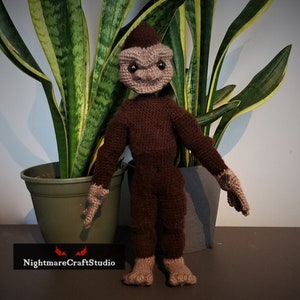 Bigfoot Crochet Plush - Sasquatch Cryptid