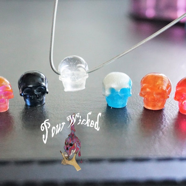 Resin Skull Large Hole Beads