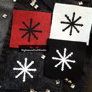 Chaos Star Screenprinted Cloth Patch