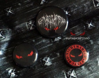 NightmareCraftStudio Logo Pins