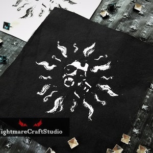 Gasmask Screenprinted Patch - Sew-on Cloth Patch