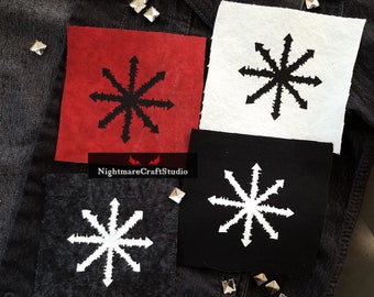 Chaos Star Screenprinted Cloth Patch