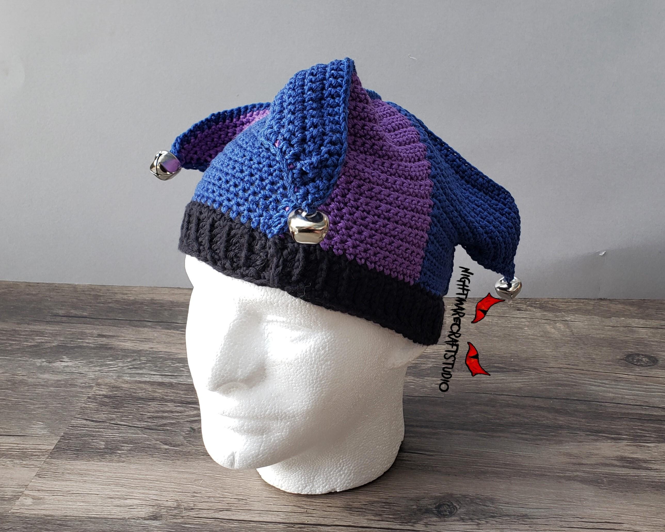 Handmade Purple Felted Wool Hat w/ Green Blue Crochet Band Boho Retro s-l1200.jpg main image 2